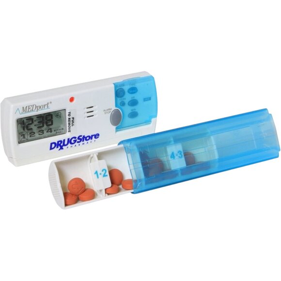 MEDport MEDGlider System 1 Talking Pill Organizer Digital Timer Reminder - Picture 6 of 7